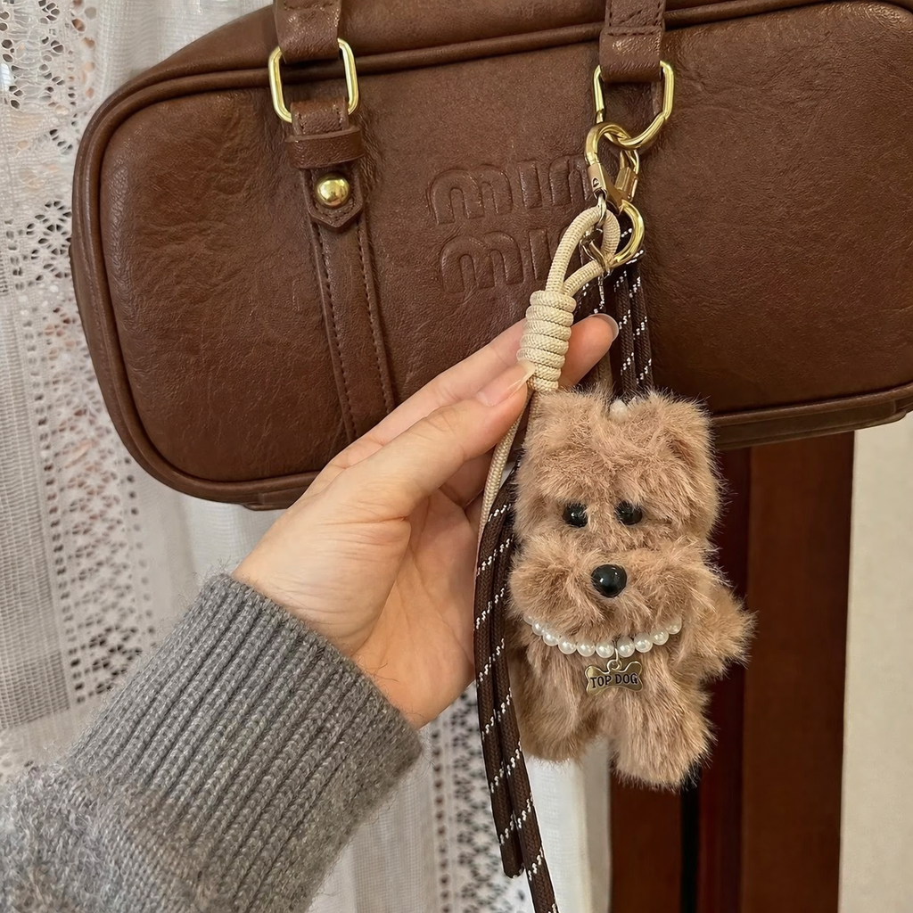 Fluffy Puppy Keychain & Bag charm