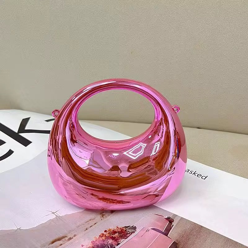 Moon Clutch Acrylic Handbag || Mini Sling Bag