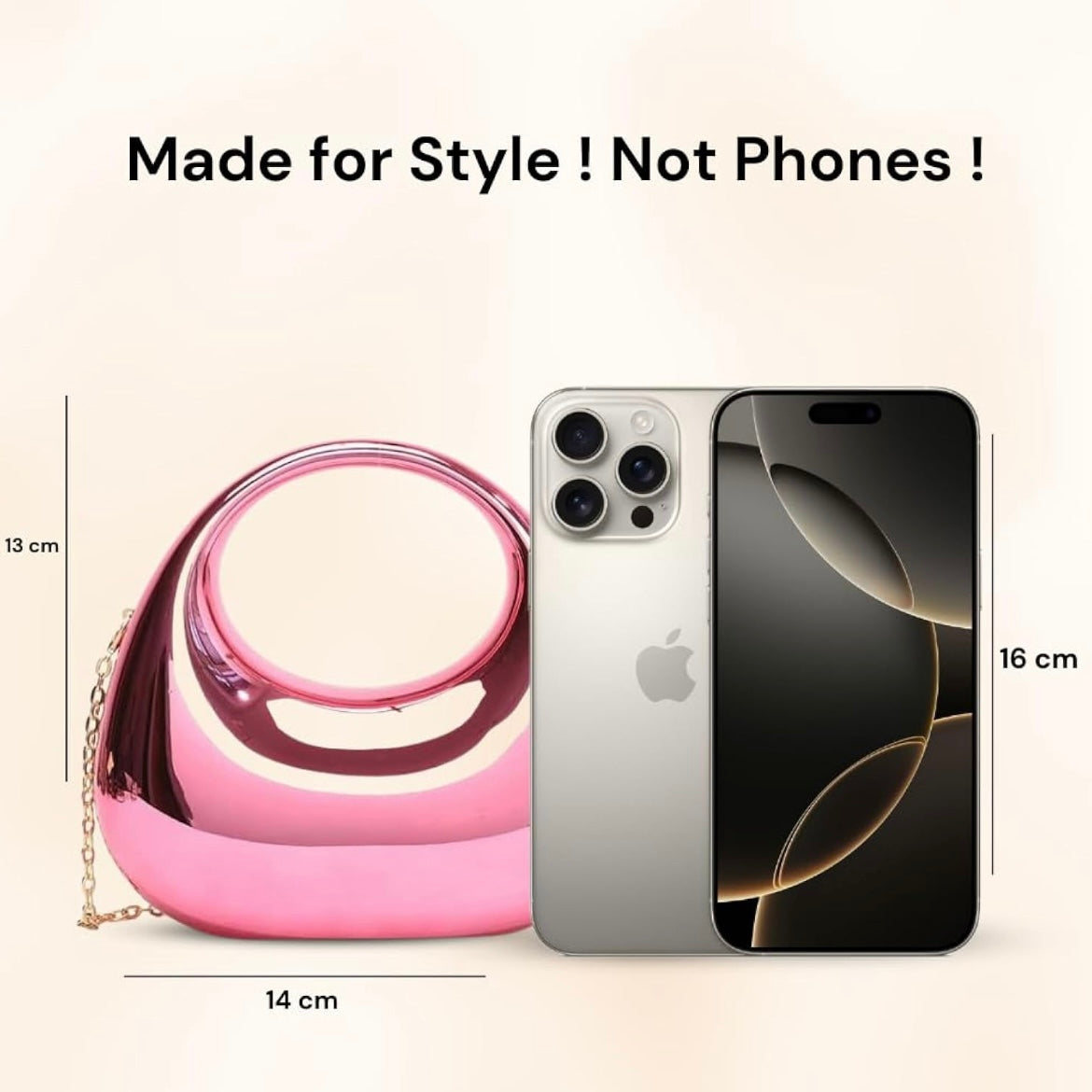 Moon Clutch Acrylic Handbag || Mini Sling Bag