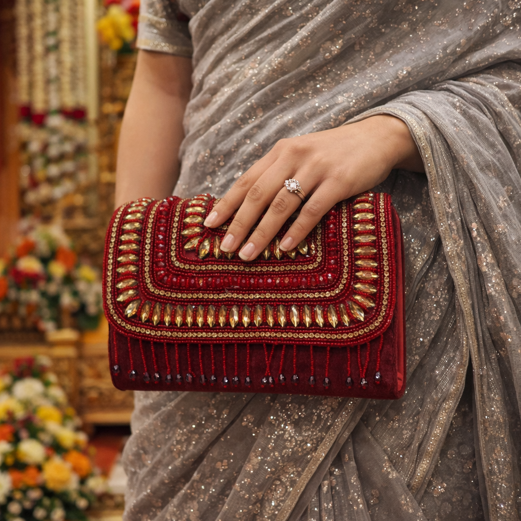 Ruby Spark Bag|| Partywear Clutch & Handbag