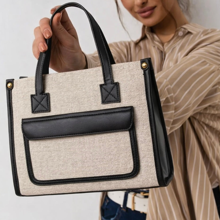 Canvasia Mini Tote with adjustable shoulder belt