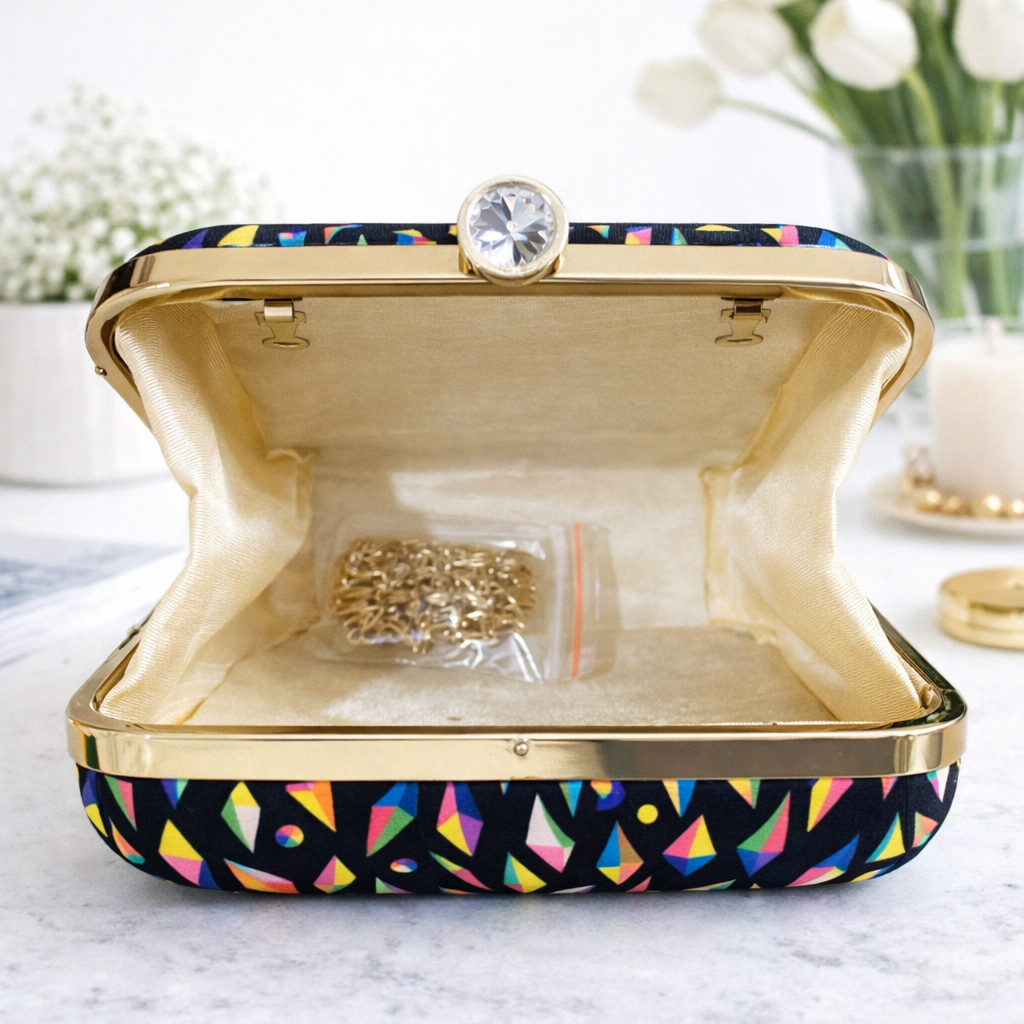 Black Beauty Clutch||Box Clutch & Sling Bag