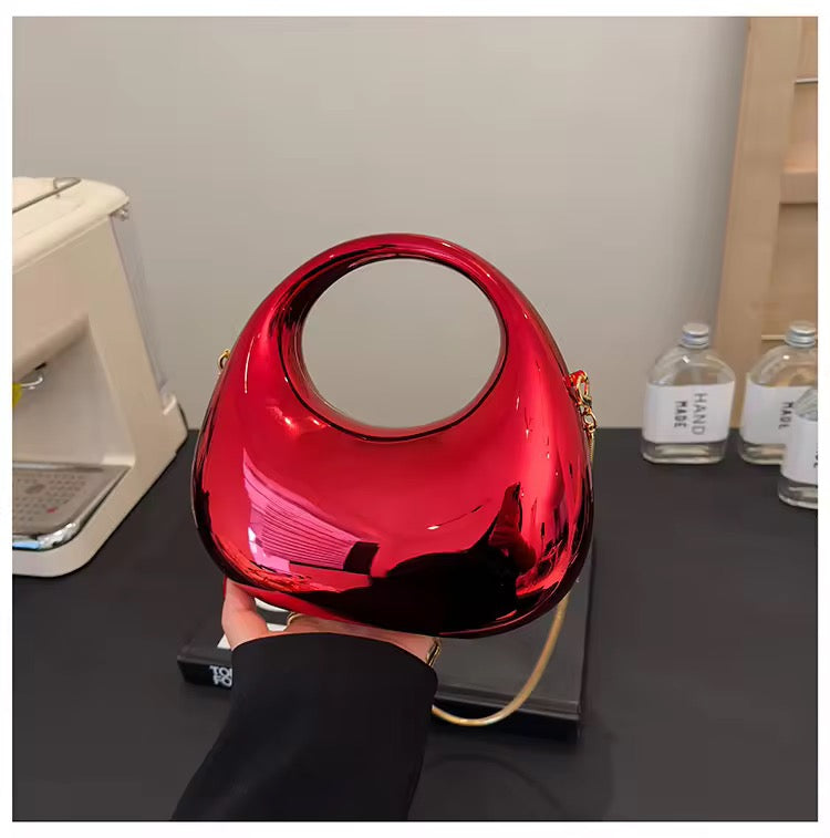 Moon Clutch Acrylic Handbag || Mini Sling Bag