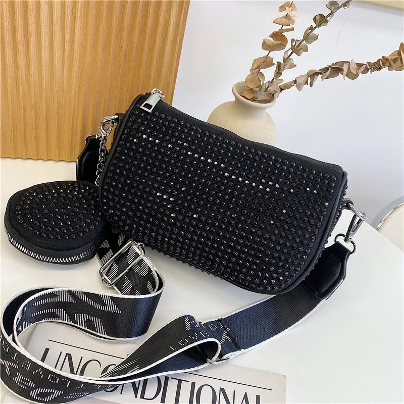 The Glam Sling with adjustable broad belt